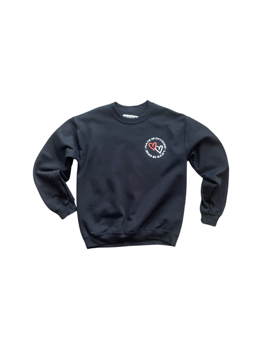 HATE IS DIVIDED CREWNECK